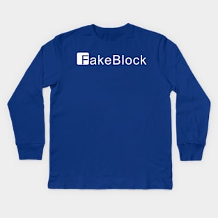 A Fake Block Kids Long Sleeve T-Shirt